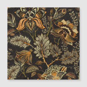 Indischer Blumenpaisley, nahtlos ethnisches Muster Magnetkarte