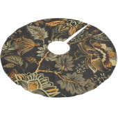 Indischer Blumenpaisley, nahtlos ethnisches Muster Polyester Weihnachtsbaumdecke (Schrägansicht)