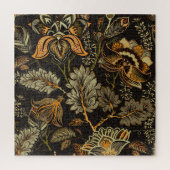 Indischer Blumenpaisley, nahtlos ethnisches Muster Puzzle (Vertikal)