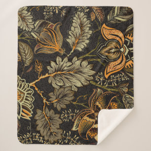 Indischer Blumenpaisley, nahtlos ethnisches Muster Sherpadecke