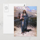 Indischer Brave 1891 Postkarte (Vorne/Hinten)