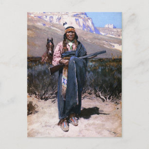 Indischer Brave 1891 Postkarte