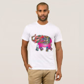 Indischer Bunter Elefant T-Shirt (Vorne ganz)