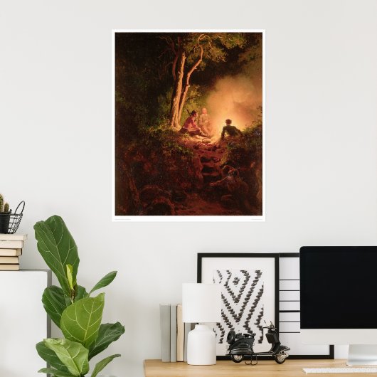 Indischer Busch (1165B) Poster (Heimbüro)