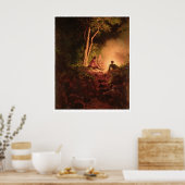 Indischer Busch (1165B) Poster (Küche)