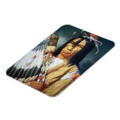 Indischer Chef des Cree-Volkes von Kanada Magnet (Linke Seite)