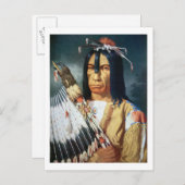 Indischer Chef des Cree-Volkes von Kanada Postkarte (Vorne/Hinten)