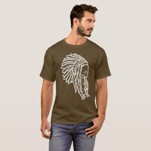 Indischer Chef Vintag Boho Indian Apache T-Shirt