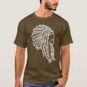 Indischer Chef Vintag Boho Indian Apache T-Shirt (Vorderseite)
