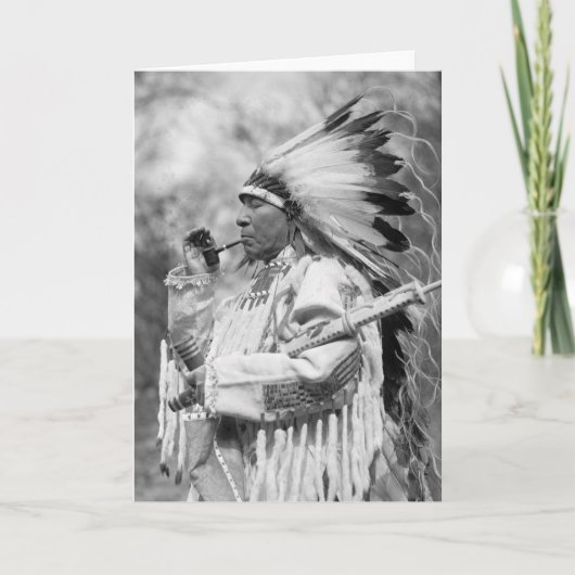 Indischer Chef Whirlwind Soldier, 1925 Karte (Vorderseite)