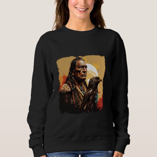 Indischer Chefamerikaner Indigenas Cherokee Sweatshirt (Vorderseite)