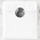 Indischer Chefaufkleber Runder Aufkleber (Tasche)