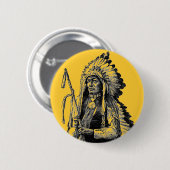 Indischer ChefButton Button (Vorne & Hinten)