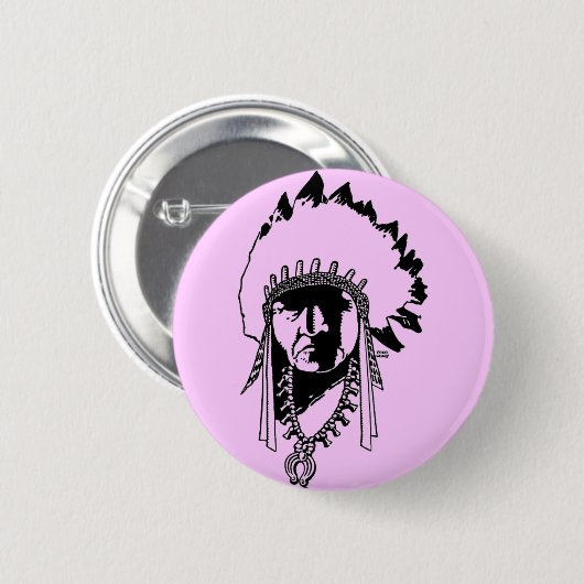 Indischer ChefButton Button (Vorne & Hinten)