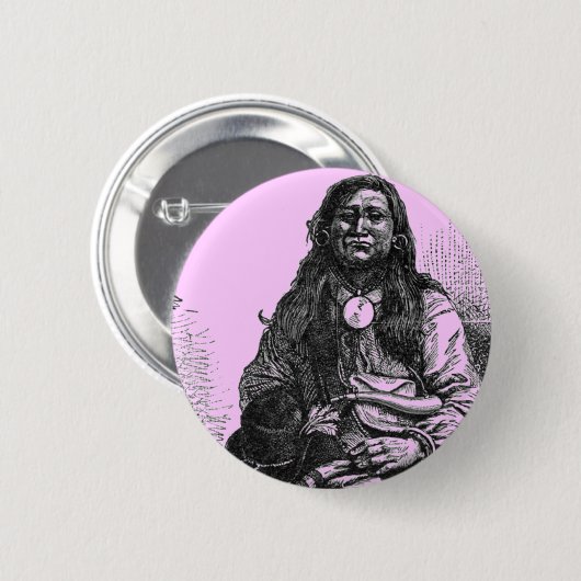 Indischer ChefButton Button (Vorne & Hinten)