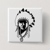 Indischer ChefButton Button (Vorderseite)