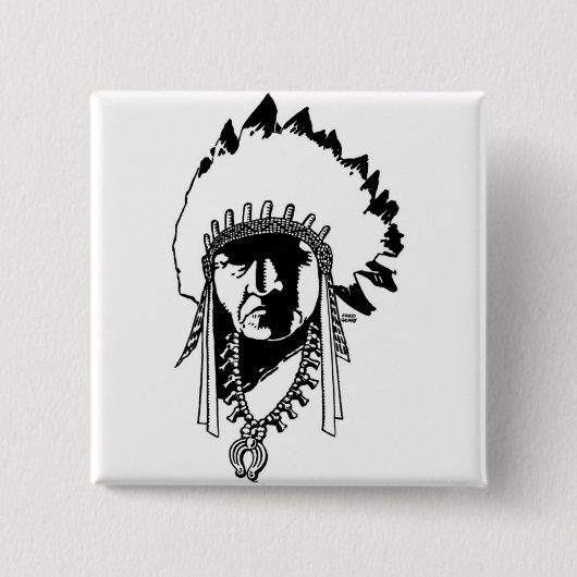 Indischer ChefButton Button (Vorderseite)