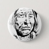 Indischer Chefink Sketch Motivierend Button (Vorderseite)