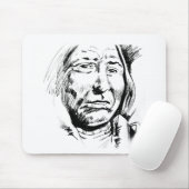 Indischer Chefink Sketch Motivierend Mousepad (Mit Mouse)