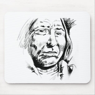 Indischer Chefink Sketch Motivierend Mousepad