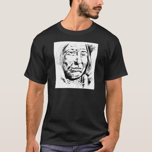 Indischer Chefink Sketch Motivierend T-Shirt (Vorderseite)