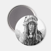 Indischer Chefmagnet Magnet (Vorderseite/Rückseite)