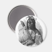 Indischer Chefmagnet Magnet (Vorderseite/Rückseite)