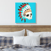 Indischer Chefskull Leinwanddruck (Insitu (Schlafzimmer))