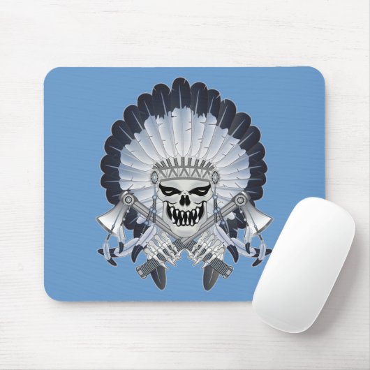 Indischer Chefskull Mousepad (Mit Mouse)