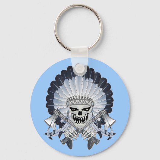 Indischer Chefskull Schlüsselanhänger (Vorderseite)