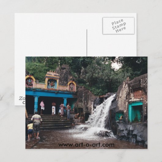 Indischer Chola-Tempel Postkarte (Vorne/Hinten)