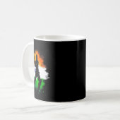 Indischer Cricket-Stolz Tter  Kaffeetasse (Vorderseite Links)