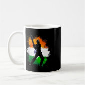 Indischer Cricket-Stolz Tter  Kaffeetasse (Links)