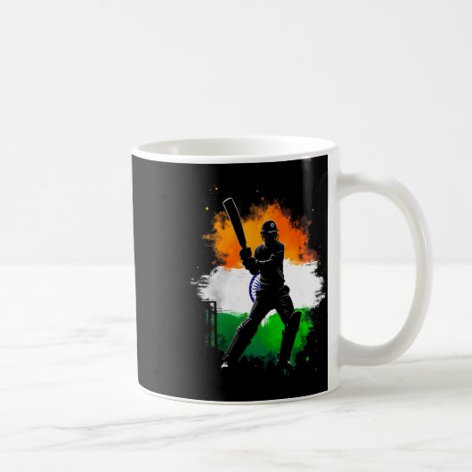 Indischer Cricket-Stolz Tter  Kaffeetasse (Rechts)