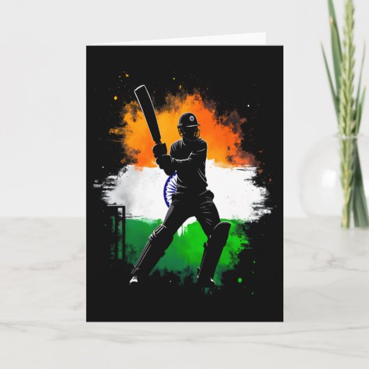 Indischer Cricket-Stolz Tter Karte (Vorderseite)