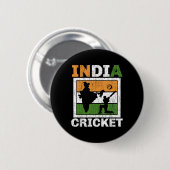 Indischer Cricketspieler Cricketspieler T und Ll S Button (Vorne & Hinten)