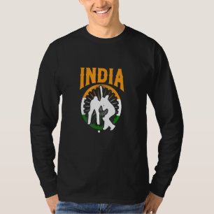Indischer Cricketspieler Indische Cricketmannschaf T-Shirt