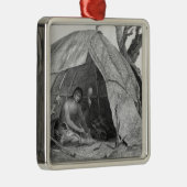 Indischer Doktor Concocting ein Topf Medizin Silbernes Ornament (Rechts)