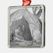 Indischer Doktor Concocting ein Topf Medizin Silbernes Ornament (Links)