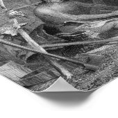 Indischer Doktor, der einen Topf der Medizin plant Poster (Ecke)