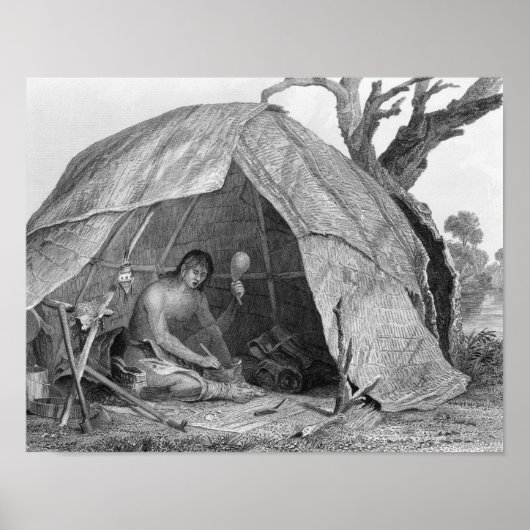 Indischer Doktor, der einen Topf der Medizin plant Poster (Vorne)