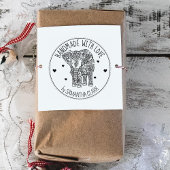 indischer Elefant, handgefertigt mit Liebe, Gummistempel