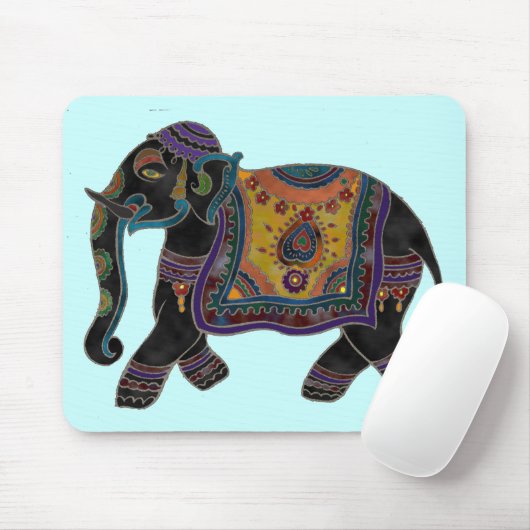 Indischer Elefant-Kunst Mousepad (Mit Mouse)