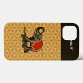 Indischer Elefant mit rotem Tuch Case-Mate iPhone Hülle (Rückseite (Horizontal))