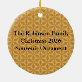 Indischer Elefant mit rotem Tuch Keramik Ornament (Hinten)