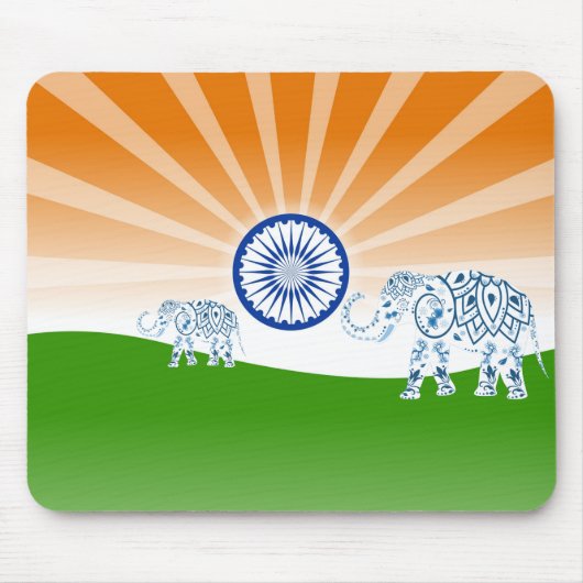 Indischer Elefant Mousepad (Vorne)