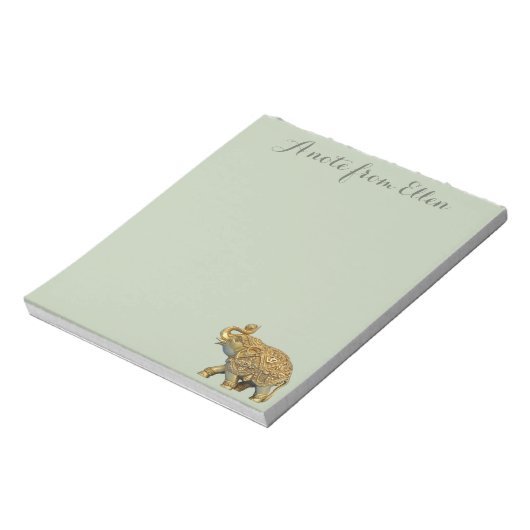 Indischer Elefant Notizblock (Rotiert)