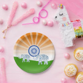 Indischer Elefant Pappteller (Party)