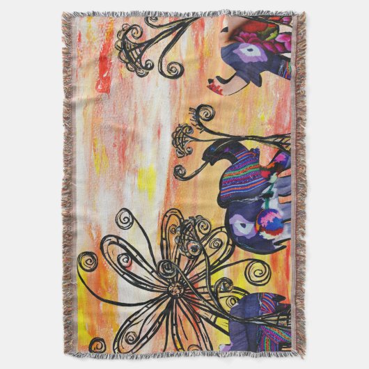 Indischer Elefant-Parade Decke (Vorderseite Vertikal)