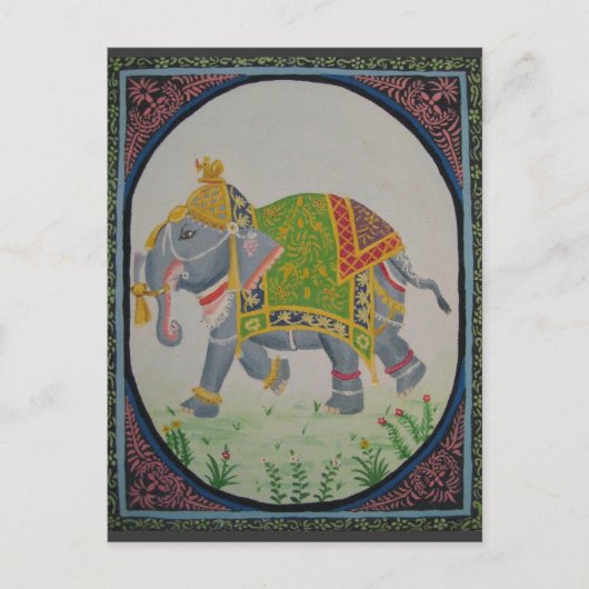 Indischer Elefant Postcard Postkarte (Vorderseite)